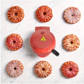 [1pc Mini Waffle Maker] 1pc Multifunctional Mini Waffle Maker | Non-Stick Coating, Quick Heating for Cakes, Bread and Breakfast | Essential Christmas Gift for Home
