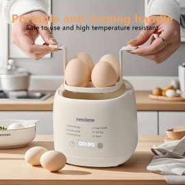 US standard egg cooker with automatic shut-off. Six modes are available, including soft-boiled eggs, steamed egg custard, yogurt-making, and a warming function. It has a non-slip base and is designed to be compact and convenient for home, office, Mini Egg Cooker, Electronic Egg Cooker, Small Egg Cooker, Quick Breakfast Maker, Office Kitchen Gadget, Compact Design, Modern Egg Steamer, Easy to Clean, Durable Construction, Multifunctional Cooker, Yogurt Maker, Small Households,