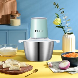 [Electric Meat Grinder] 2L Electric Meat Grinder & Vegetable Shredder | Onion, Garlic, Ginger, Chili, Fruit and Meat Wireless Food Processor