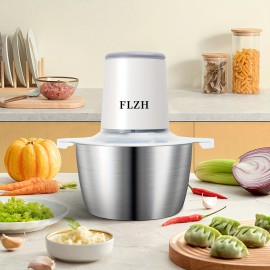 [Electric Meat Grinder] 2L Electric Meat Grinder & Vegetable Shredder | Onion, Garlic, Ginger, Chili, Fruit and Meat Wireless Food Processor