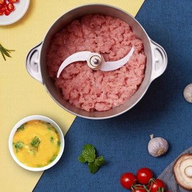 [Electric Meat Grinder] 2L Electric Meat Grinder & Vegetable Shredder | Onion, Garlic, Ginger, Chili, Fruit and Meat Wireless Food Processor