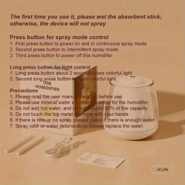 101.44oz Large Capacity Humidifier with Dual Nozzle Mist, Silent Operation, Digital Humidity Display, 7-Color Night Light, Overflow Protection, USB-Powered, for Home, Office, Humidifier For Home, Office Humidification, Modern Humidifier