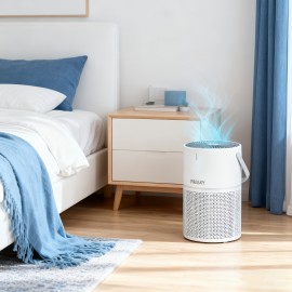 Air Purifier with HEPA Filter, Quiet Operation, Scented Sponge & Timer Mode - for Home, Office, Living Room, Bedroom - Ideal Christmas Gift - USB-Powered - No Batteries