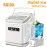 Ice Maker Machine Countertop Self Cleaning Portable Compact Small Bullet Ice Maker with Digital Screen, 9 Cubes In 6 Mins, 26lbs In 24Hrs, for Camping Dorm Home Outdoor., Ice Maker with Handle, Ice Maker Machine Countertop with Handle