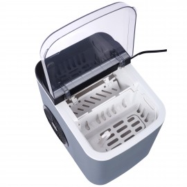 Portable Countertop Ice Maker Machine with Self-Cleaning Function, 9 Cubes in 6 Mins, 26 lbs/Day, Compact Design with Basket & Scoop, 165W High-Efficiency, 110-120V, US Plug for Home & Kitchen Use, Ice Maker Machine for Countertop, Kitchen Appliance, Modern Kitchenware, Durable Construction, Home Appliance, Sleek Appliance, Sturdy Build, Small Space Living