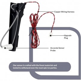 OEM 11-0540-2110-5401 Level Sensor - Compatible with Scotsman Machines, Non- Battery-Powered (9V) with Red/ Wires & Connector Plug - Easy Installation, Durable Design for Precise Level Control - Compatible with Scotsman Ice Makers & Coolers - Qualit
