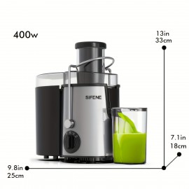 Qcen Juicer Machine, 800W Centrifugal Juicer Extractor With Wide Mouth 3