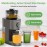 Powerful Centrifugal Juicer Machine - Wide Mouth Feed Chute for Easy Fruit And Vegetable Extraction, Cold Press Juicer, Pulp-Juice Separation, Easy Cleaning, BPA-Free, for Vegetable And Fruit, Easy to Clean with Brush, High Juice Yield, Healthy