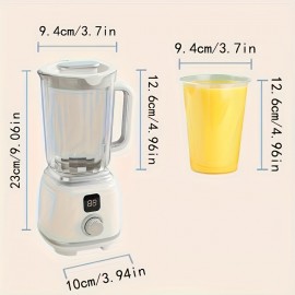USB-Powered Mini Portable Blender & Ice Crusher with 22000 RPM Motor - Compact Handheld Smoothie Maker, Juicer, Milkshake Maker, Ice Crusher - USB Charging, For Home, Travel, Office - Ideal For Fruits, Vegetables, Portable Blender, Travel Essential