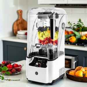 WantJoin Commercial Heavy Duty Blender Silent 2000W Blender with Sound Enclosure for Smoothies And Restaurant Use, Smoothie Blender, Blender For All Purpose Heavy Duty