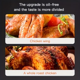 1pc air fryer | 110V |152.18-ounce air fryer|Compact design|air fryer machine|Fully automatic French fries machine|bakery equipment|Portable electric fryer|Suitable for crispy French fries, chicken wings and snacks|Christmas Eve