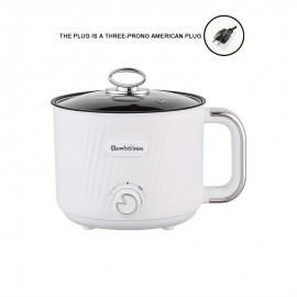 60.87oz Electric Hot Pot with Non-Stick Inner Liner - Multi-Functional Electric Cooker, Even Heating, 110V/220V Compatible, for Kitchen, Dorm, Office, Instant Noodles, Grilling - Thanksgiving & Christmas Gift, Dormitory Cooking, Compact Design