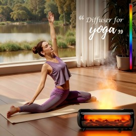 Flame Soundwave technology Aromatherapy Machine, Soundwave technology Diffuser, Soundwave technology Diffuser for Home, Soundwave technology Diffuser for Bedroom, Soundwave technology Diffuser for Living Room, Soundwave technology Diffuser for Offic