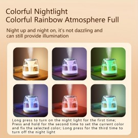 101.44oz Dual Mist Heater USB Portable Digital Display Humidifier, Long-Lasting Spray for Large Rooms, Living Room, Office, Student Dorms, 7-Color Night Light, Top Water Refill, Easy To Clean, Add Water-soluble Essential Oils