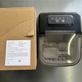 Ice Maker Machine Countertop, 9 Cubes Ready In 7 Mins, 20lbs In 24Hrs, 2 Sizes Of Bullet Ice, Self-Cleaning Ice Maker Machine with Ice Scoop And Basket for Home