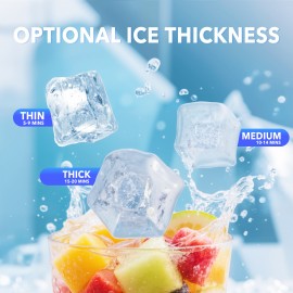 Countertop Ice Maker with Self-Cleaning, 35Lbs/ Day, 16pcs/ 5Mins, Portable Ice Maker Machine with Removable Water Tank, 24Hrs Timer for Home, Office, Party, Black, Party Ice Supply, Home Ice Machine, Spacesaving Machine, Compact Design