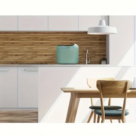 Mint Green Countertop Ice Maker with Basket & Scoop – Fast Bullet Ice, Large Capacity, Portable Design for Home, Office, or Camping – Ideal Gift for Men and Women, Home Kitchen Appliance | Sleek Appliance | Durable Construction