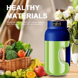 1pc 43.96oz Portable Wireless Juicer with Straw Lid - Compact Battery-Powered Design, Rechargeable Lithium Battery, 10+ Juicing Sessions per Charge