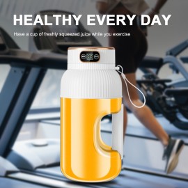 1500ml Large Capacity Portable Juicer with USB Charging, One-Touch Operation & Auto Cleaning - Heavy-Duty ABS Construction, 32000 RPM Motor, 1-Liter Capacity, Juicer For Home Use, Fruit & Vegetable Extractor, Compact Design, Durable Plastic