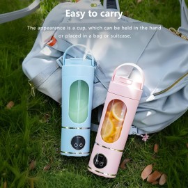 New household 23.67oz crushed ice juicer cup USB charging portable juicer outdoor portable cup 12 blade blade juicer