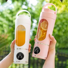 New household 23.67oz crushed ice juicer cup USB charging portable juicer outdoor portable cup 12 blade blade juicer