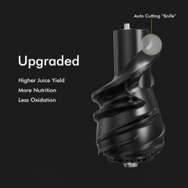 Cold Press Juicer Machine, SiFENE Slow Masticating Juicer, 83mm Wide Chute For Whole Fruits & Vegetables, Easy To Clean, High Yield, Non BPA, Gray