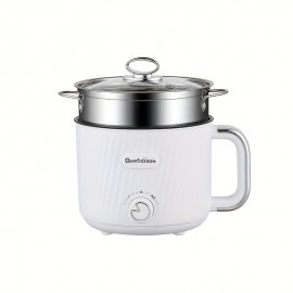 [Electric Hot Pot] An 18Cm American-Style Double-Layer Electric Hot Pot, Electric Frying Pan, And Multifunctional Electric Cooker Suitable for Students And Dorms. This All-In-One Pot Is Perfect for Hot Pot And Various Delicious Dishes, Featuring Adjustable Heat Settin
