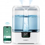 1 Pack Large Room/Bedroom Humidifier 1.59gal Top-Fill Cool Mist with Essential Oil Diffuser, App & Voice Control (Alexa/), 7-Color Night, Auto-Restart Operation for Nursery, Home, Whole House - Easy-Fill System, White